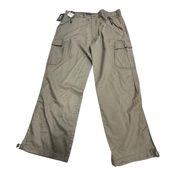 Platini Jeans Cougar Other - NWT Platini Jeans Cougar Men's Tan 42/32 Cargo Parachute Pants Gorpcore Outdoor